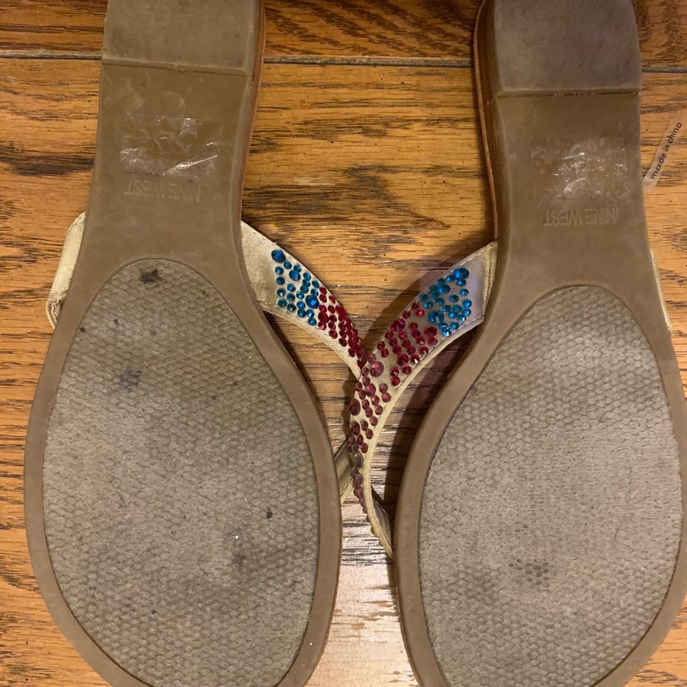 Sequined Flip Flops - Picture 2 of 3